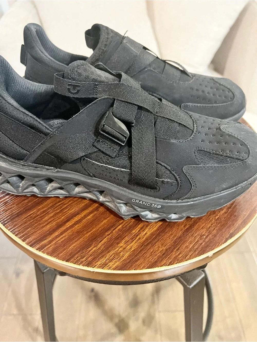 Cole Haan Grand 360 Black Strap Sneakers Women’s Size 9